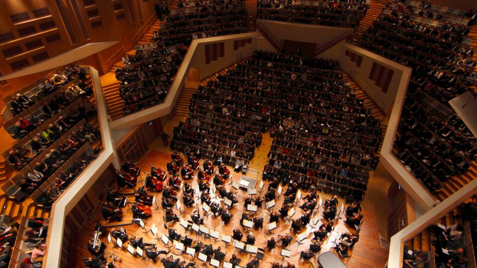 MgE Muziekgebouw Eindhoven Grote Zaal van boven.