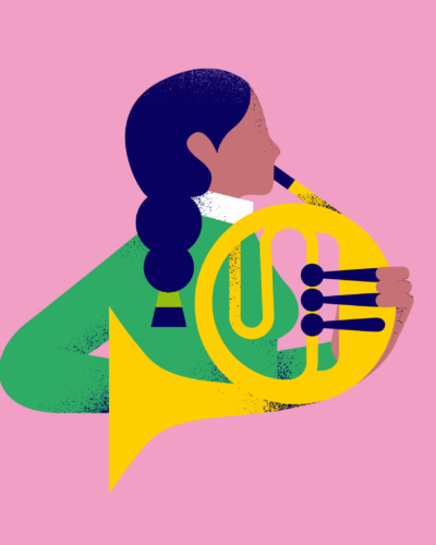 Klassiek seizoen 26-27 - illustratie door Lobke van Aar - Muziekgebouw Eindhoven